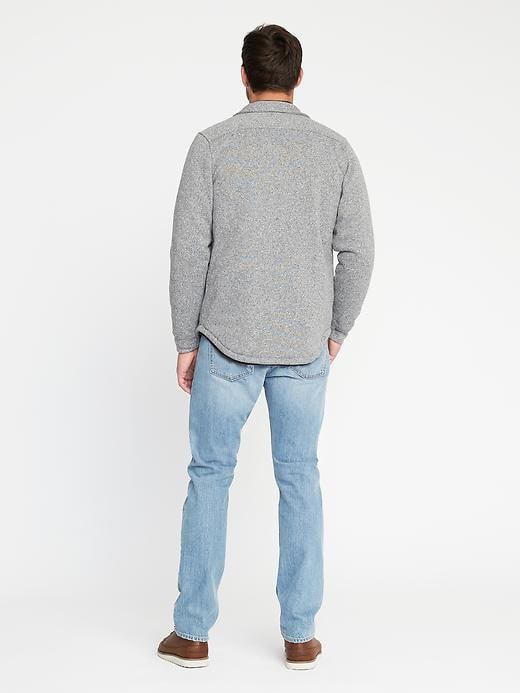 Image number 2 showing, Sweater-Fleece Shirt Jacket for Men