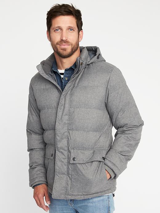 Image number 4 showing, Detachable-Hood Puffer Jacket for Men