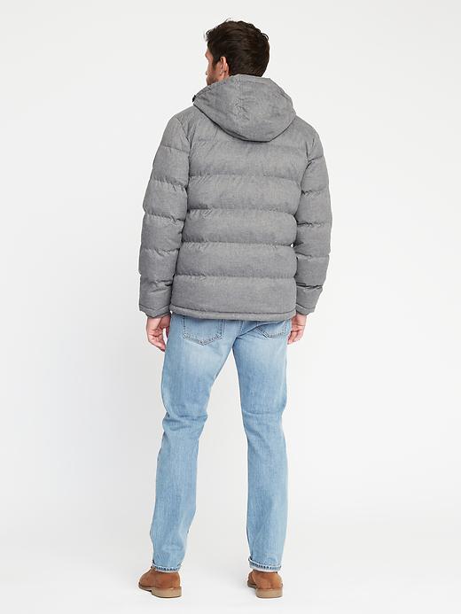 Image number 2 showing, Detachable-Hood Puffer Jacket for Men