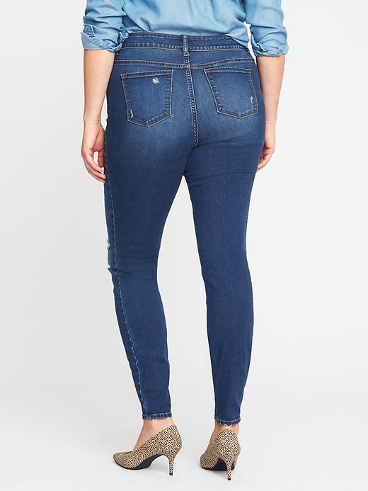 View large product image 2 of 3. High-Rise Secret-Slim Pockets Plus-Size Rockstar Jeans