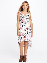 View large product image 3 of 3. Sleeveless Trapeze Dress for Girls