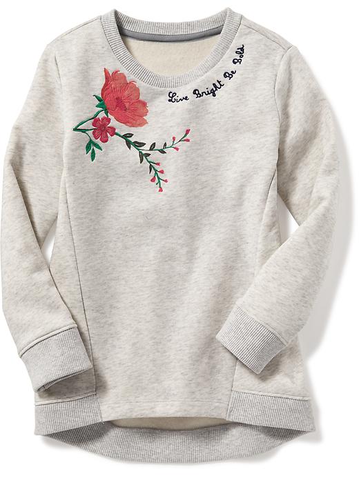 View large product image 1 of 2. Relaxed Graphic Sweatshirt for Girls