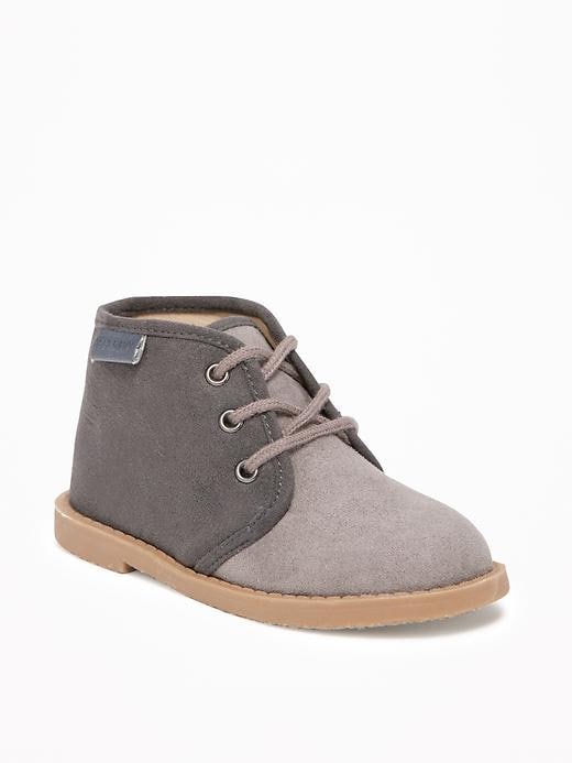 View large product image 1 of 1. Sueded Desert Boots For Toddler Boys
