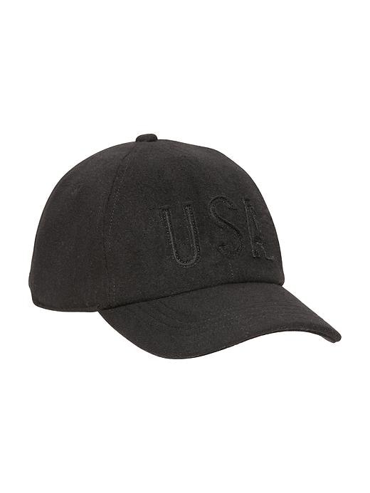 View large product image 1 of 1. Graphic Wool-Blend Baseball Cap for Men