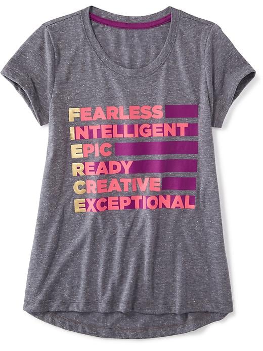 View large product image 1 of 1. Relaxed Graphic Performance Tee for Girls