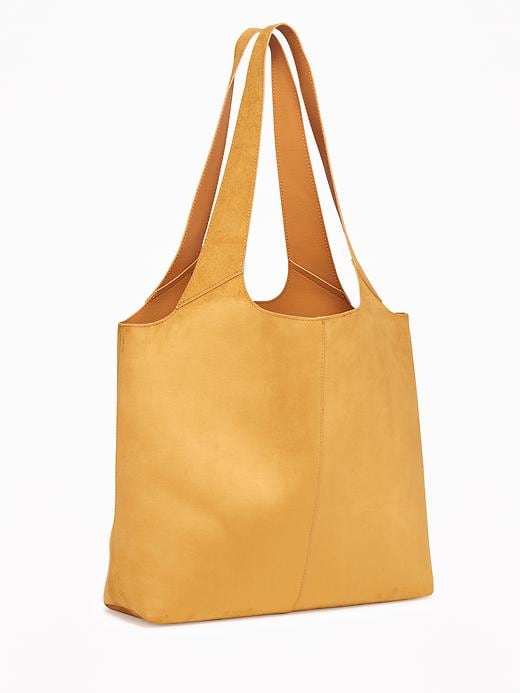 View large product image 1 of 1. Sueded Tote & Wristlet for Women