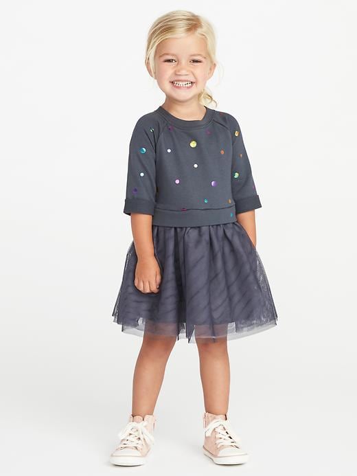 View large product image 1 of 3. 2-in-1 Fit & Flare Tutu Dress for Toddler Girls