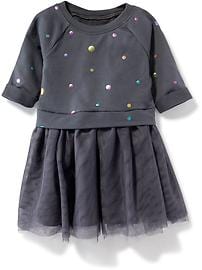 View large product image 3 of 3. 2-in-1 Fit & Flare Tutu Dress for Toddler Girls