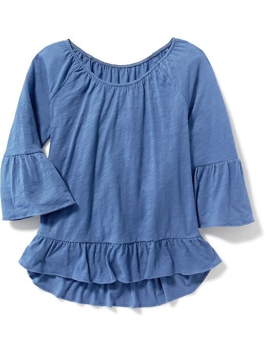 View large product image 1 of 3. Boho Ruffle-Trim Top for Girls