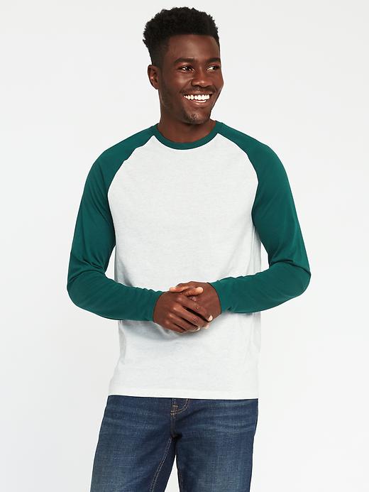 View large product image 1 of 1. Soft-Washed Raglan Tee for Men