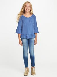 View large product image 3 of 3. Boho Ruffle-Trim Top for Girls