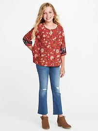 View large product image 3 of 3. Floral Boho Swing Top for Girls