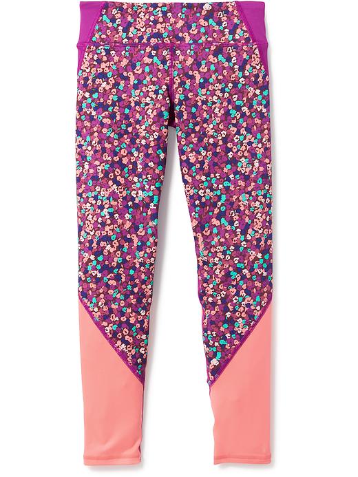 View large product image 1 of 4. Go-Dry Color-Block Leggings for Girls