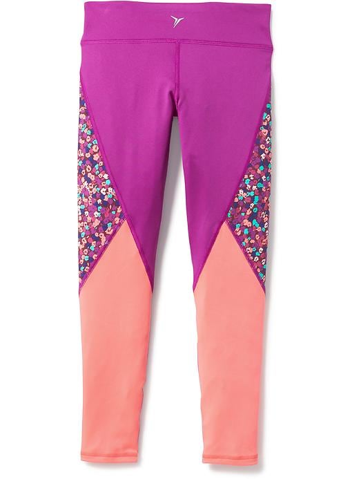 View large product image 2 of 4. Go-Dry Color-Block Leggings for Girls