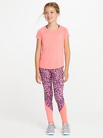View large product image 4 of 4. Go-Dry Color-Block Leggings for Girls