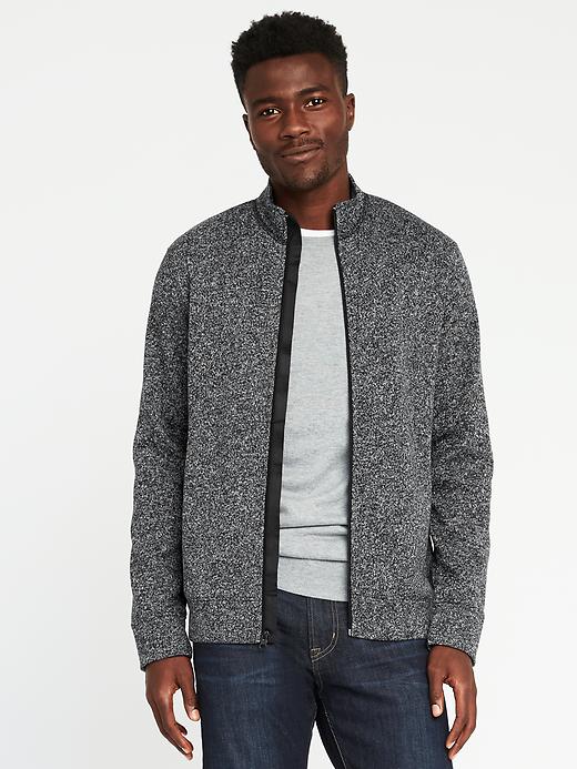 Image number 1 showing, Full-Zip Sweater-Fleece Jacket for Men