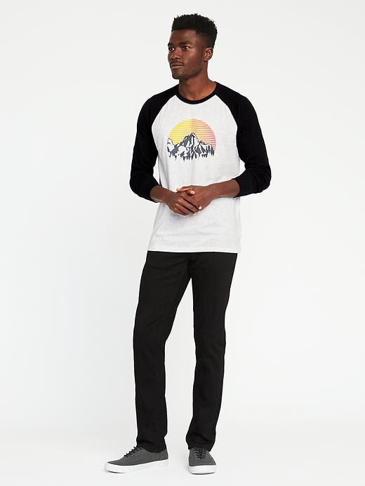 Image number 3 showing, Soft-Washed Thermal Graphic Tee for Men