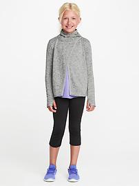 View large product image 3 of 3. Relaxed Open-Front Sweater-Knit Jacket for Girls