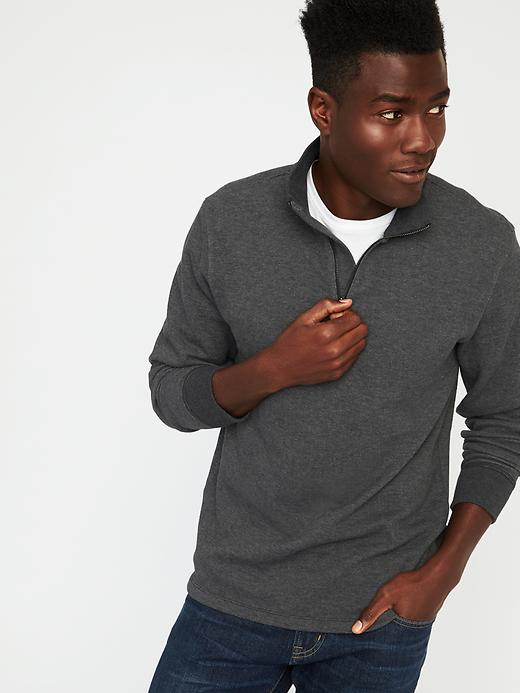 Image number 4 showing, Double-Knit 1/4-Zip Pullover for Men