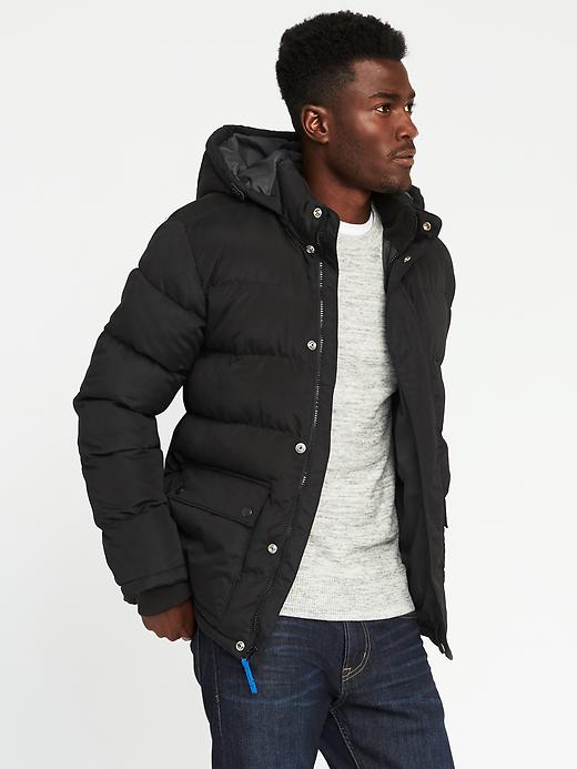 Image number 1 showing, Frost Free Detachable-Hood Jacket for Men
