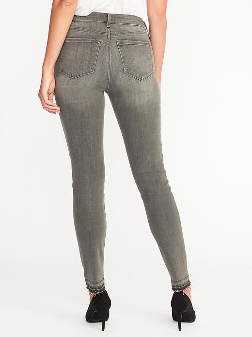 Image number 2 showing, High-Rise Gray Rockstar Ankle Jeans for Women