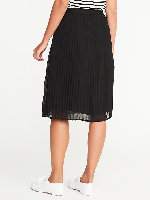 View large product image 2 of 2. Pleated Midi Skirt for Women