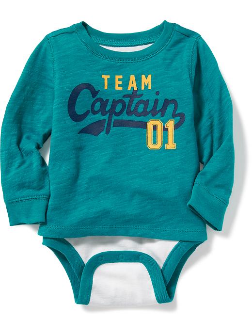 View large product image 1 of 1. 2-in-1 Graphic Bodysuit for Baby