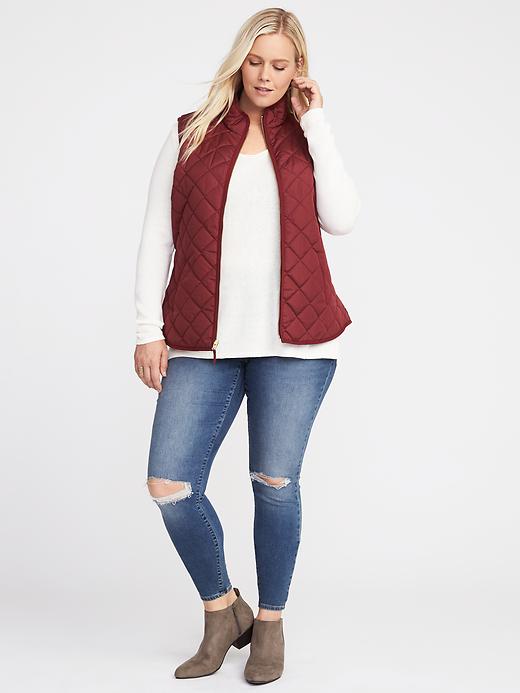 Image number 3 showing, Plus-Size Quilted Vest
