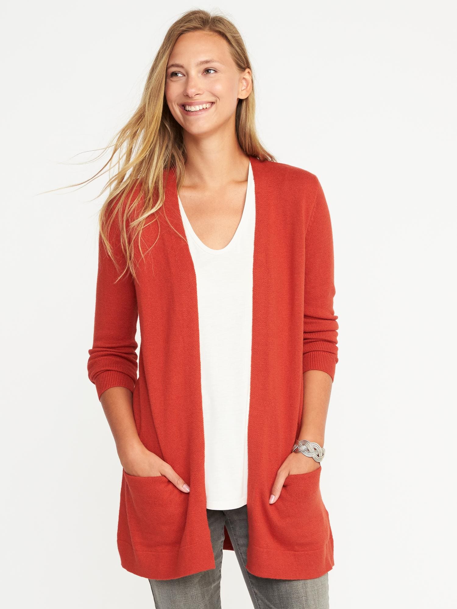 Open-Front Long-Line Sweater for Women | Old Navy