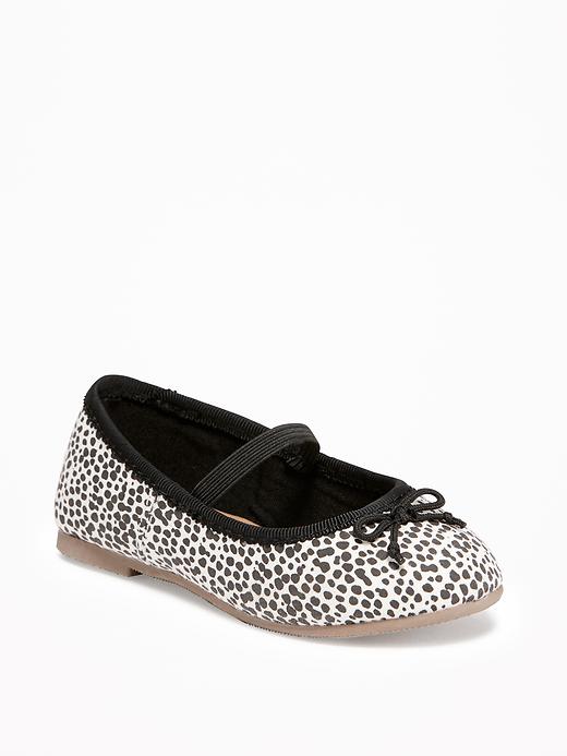 View large product image 1 of 4. Leopard-Print Ballet Flats for Toddler Girls