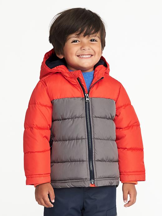 View large product image 1 of 4. Color-Blocked Frost-Free Hooded Jacket for Toddler Boys