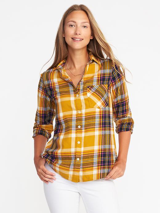 View large product image 1 of 1. Classic Flannel Shirt for Women