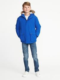 View large product image 3 of 3. Sherpa-Lined Hooded Parka For Boys