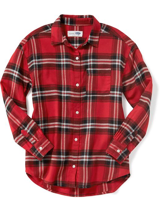 View large product image 1 of 3. Plaid Boyfriend Tunic for Girls