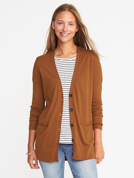 View large product image 1 of 1. Boyfriend V-Neck Cardi for Women
