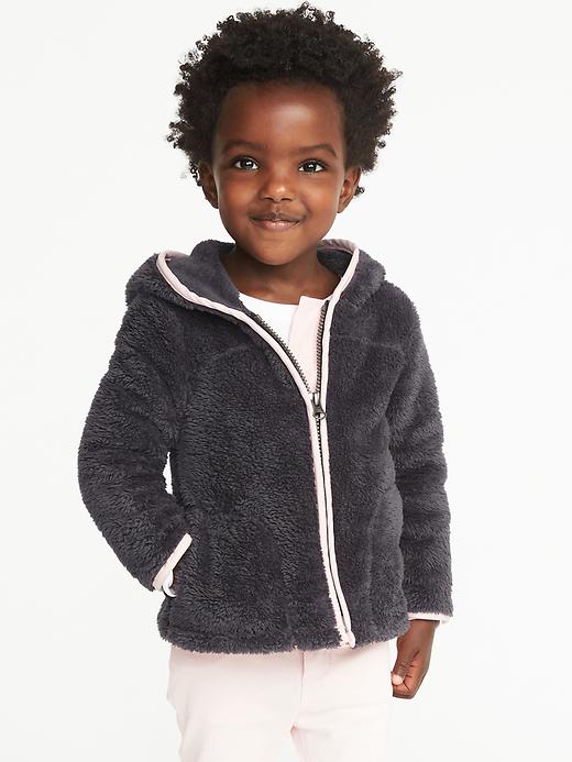 View large product image 1 of 4. Cozy Micro Fleece Hoodie for Toddler Girls