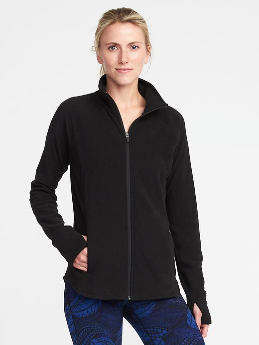 Image number 1 showing, Micro Fleece Full-Zip Jacket for Women