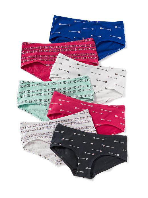View large product image 1 of 1. Patterned Hipster Underwear 7-Pack for Girls