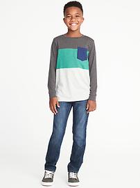 View large product image 3 of 3. Color-Blocked Crew-Neck Tee For Boys