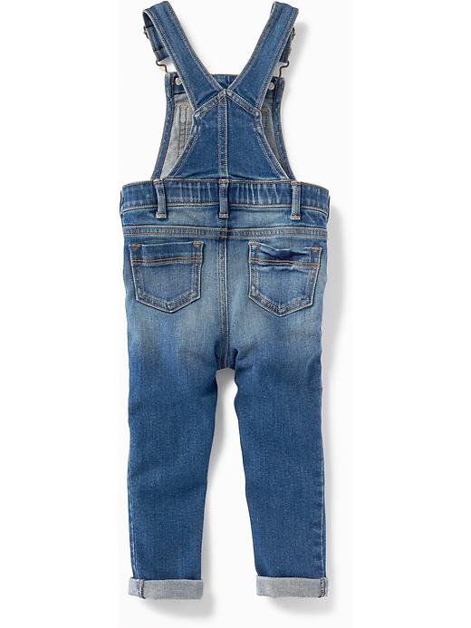 View large product image 2 of 2. Denim Overalls for Toddler Girls