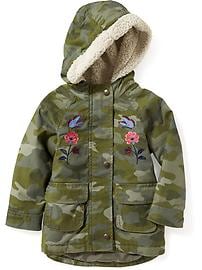 View large product image 4 of 4. Hooded Camo-Print Jacket for Toddler Girls