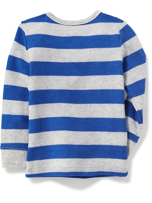 View large product image 2 of 2. Striped Thermal Henley for Toddler Boys