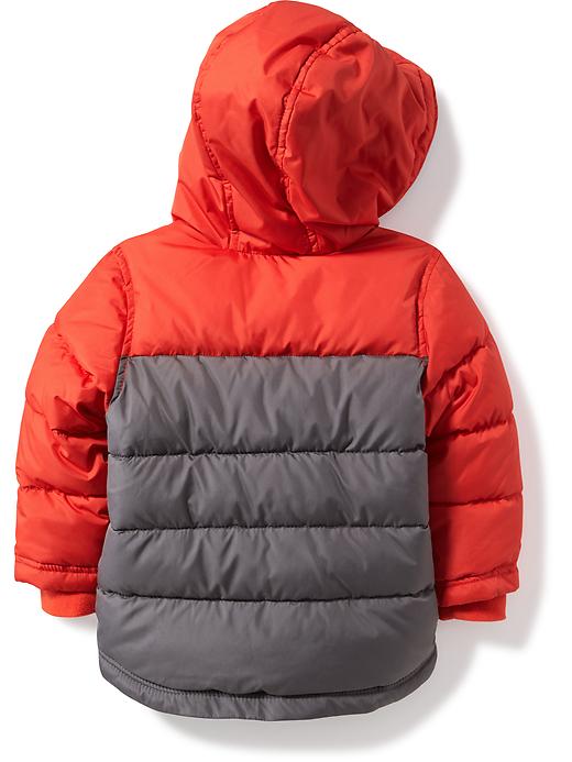 View large product image 2 of 4. Color-Blocked Frost-Free Hooded Jacket for Toddler Boys