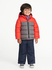 View large product image 3 of 4. Color-Blocked Frost-Free Hooded Jacket for Toddler Boys