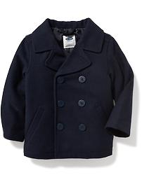 View large product image 4 of 4. Classic Wool-Blend Peacoat for Toddler Boys