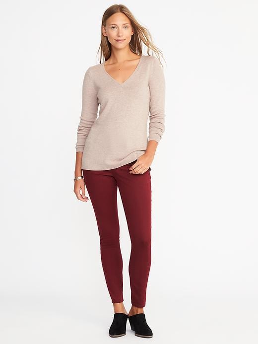 Image number 3 showing, Classic V-Neck Sweater for Women