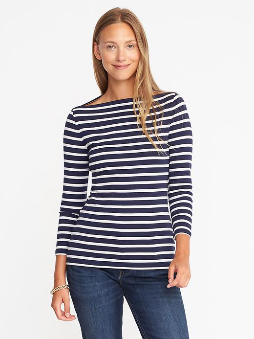 Image number 1 showing, Slim-Fit Long-Sleeve Tee for Women