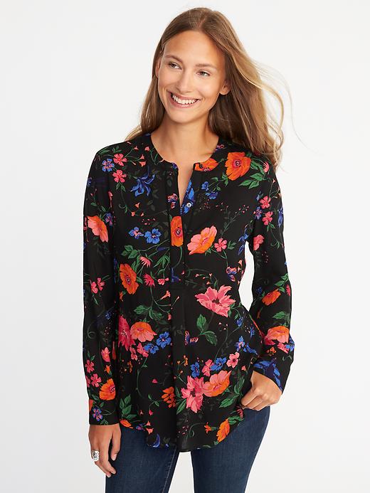 View large product image 1 of 1. Lightweight Popover Tunic for Women