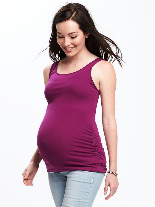 Image number 1 showing, Maternity Shirred Tank