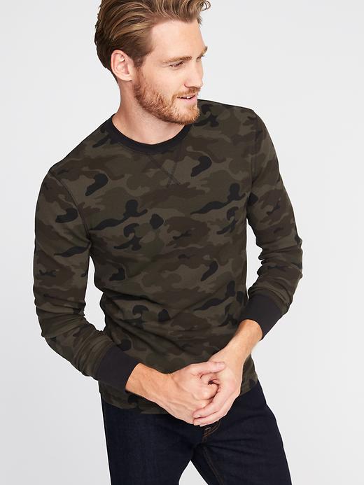 Image number 4 showing, Soft-Washed Built-In-Flex Thermal Tee for Men